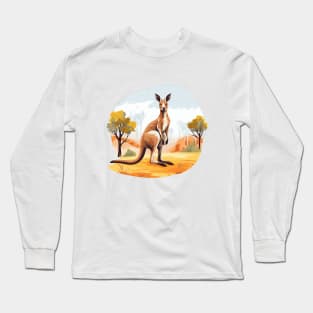 Cute Kangaroo Long Sleeve T-Shirt